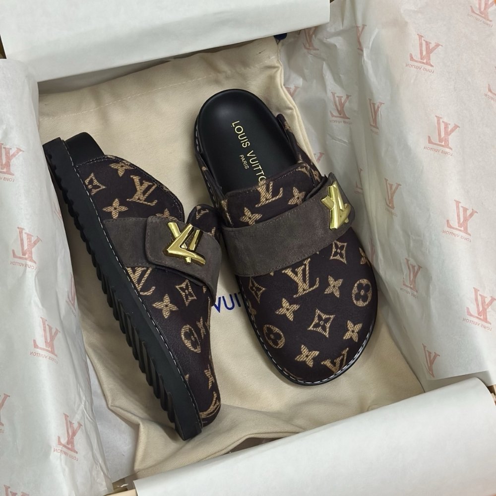 L0vis Vvtt0n Lv Cosy Flat Comfort Clog Brown 1Add7O