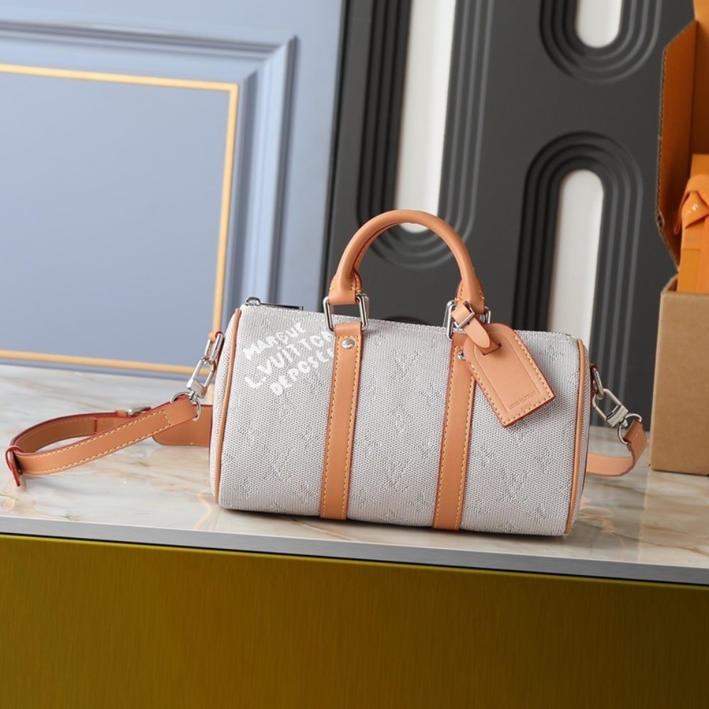 L0vis Vvtt0n Keepall Bandoulière 25 Light Gray 25Cm M27161