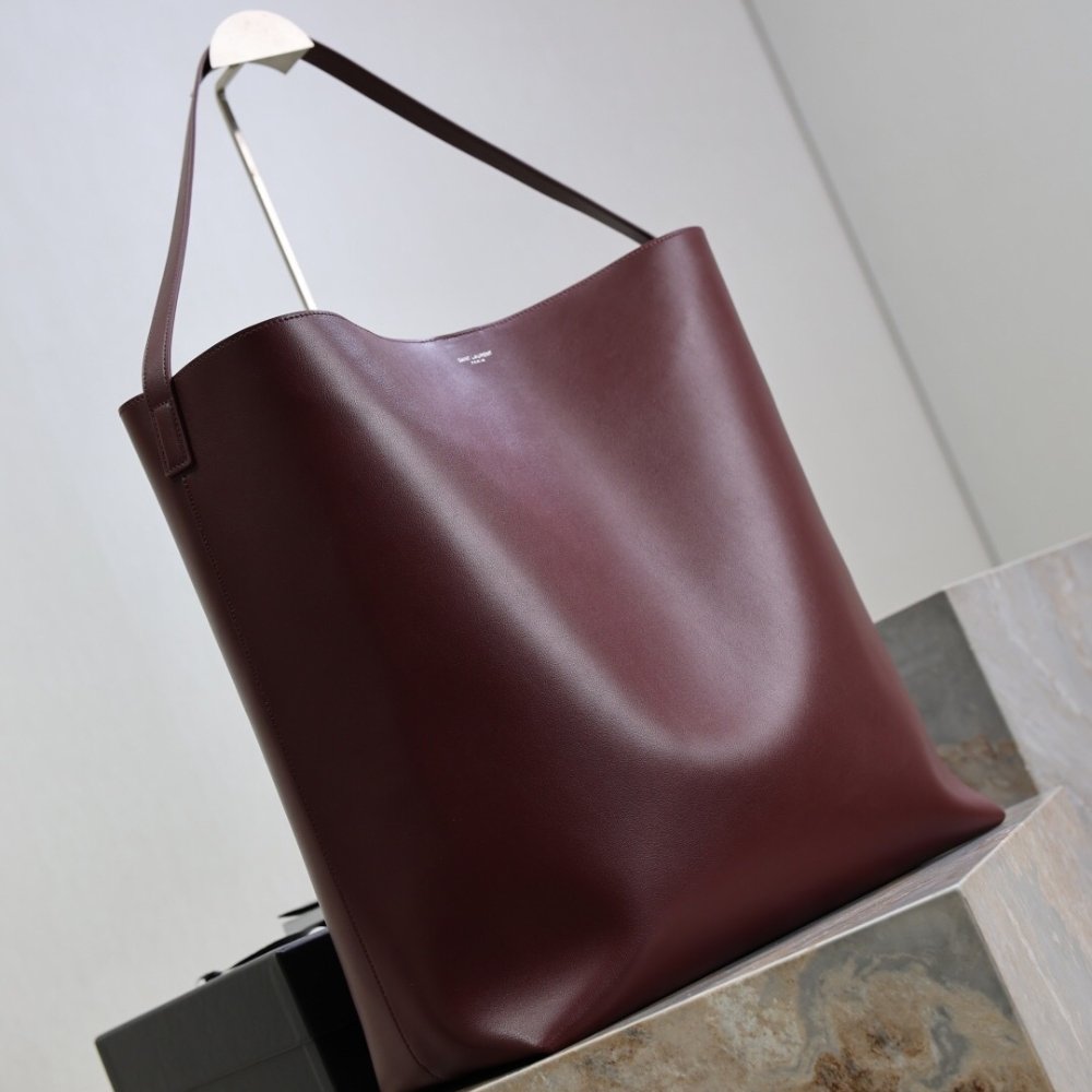 [S*per Vip 1:1] Sa1nt Lau*nt Bold Hobo Bag In Smooth Leather Burgundy 42Cm 845383Aafhj6195