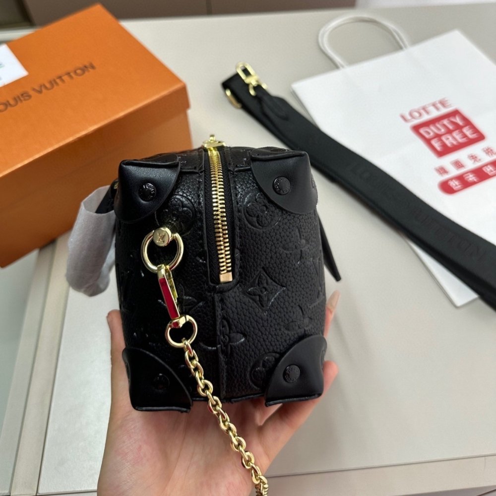 L0vis Vvtt0n Petite Malle Souple Monogram Bag Black 20Cm M45393
