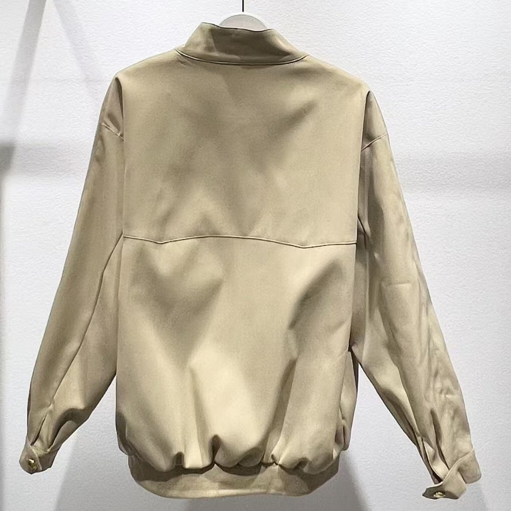 Miu Miu Cord Chino Blouson Jacket Beige