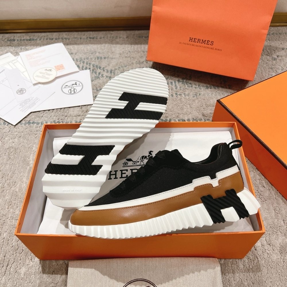 H**me5 Bouncing Sneaker Black And Brown H242087Z 02340