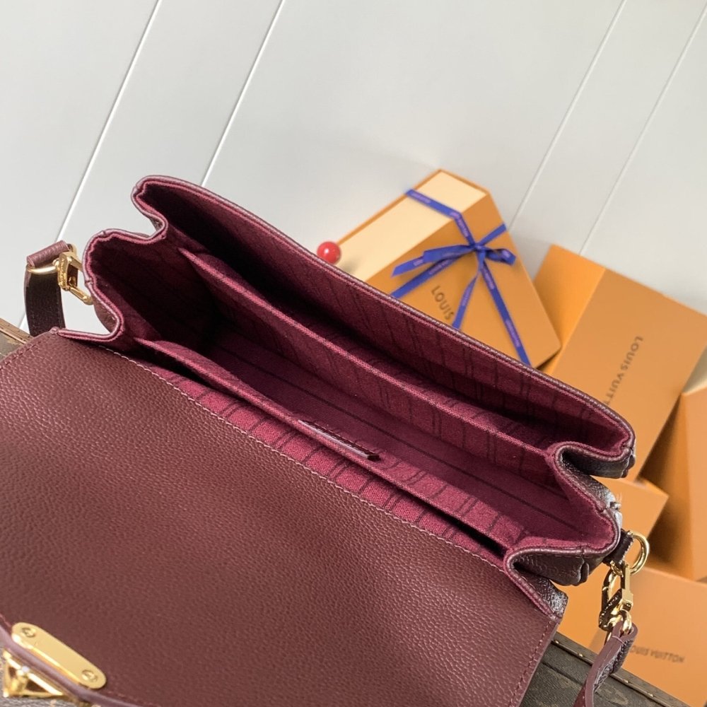 [S*per Vip 1:1] L0vis Vvtt0n Pochette Metis MM Grenat 25Cm M25939