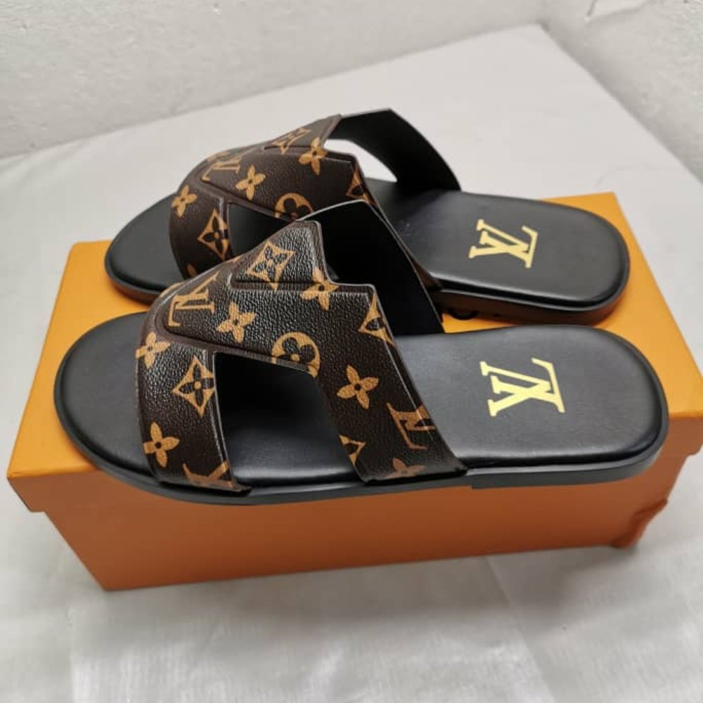 L0vis Vvtt0n Oasis Mule Monogram Ebene Brown 1Acrpr