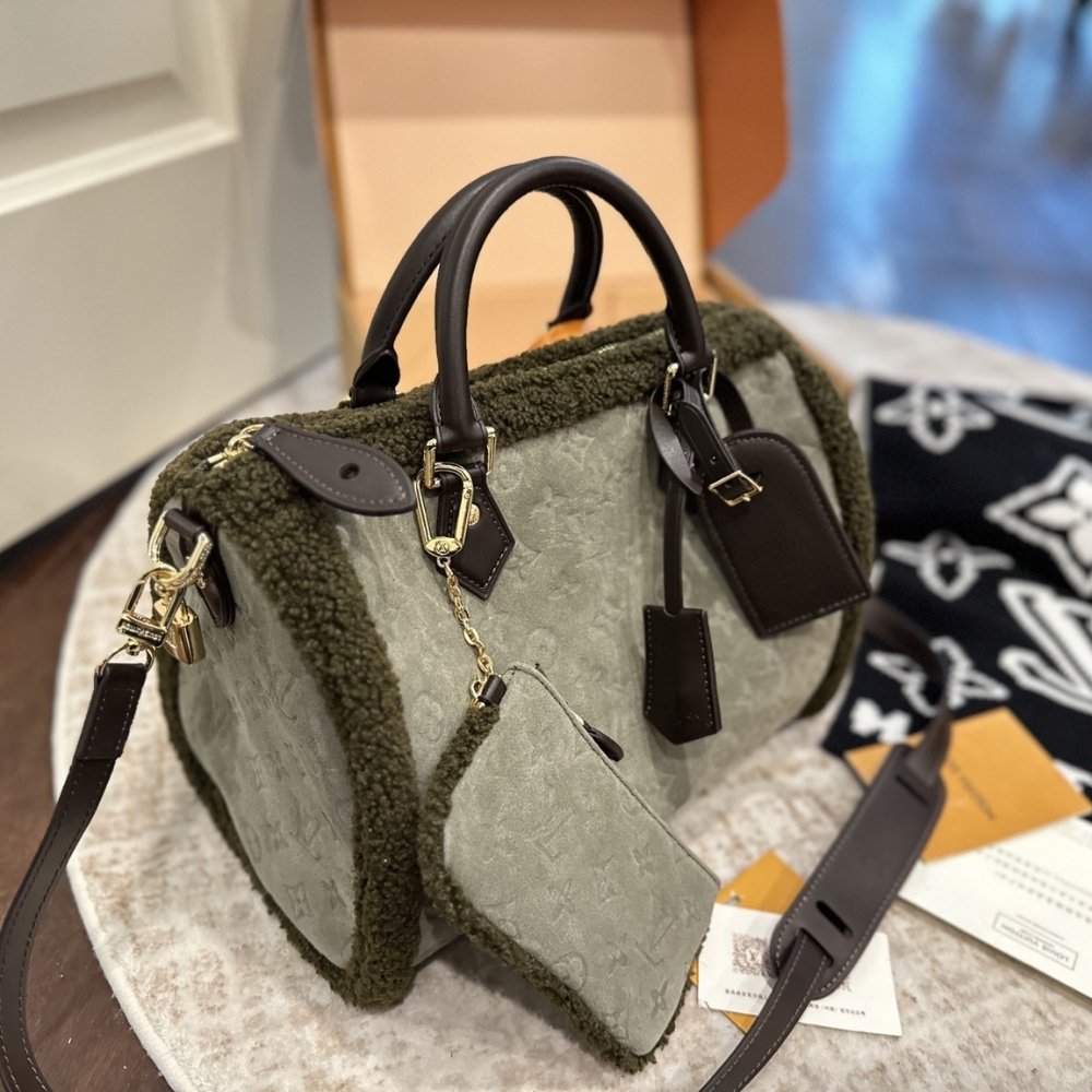 L0vis Vvtt0n Speedy P9 Bandoulière 30 Khaki 30Cm M27014