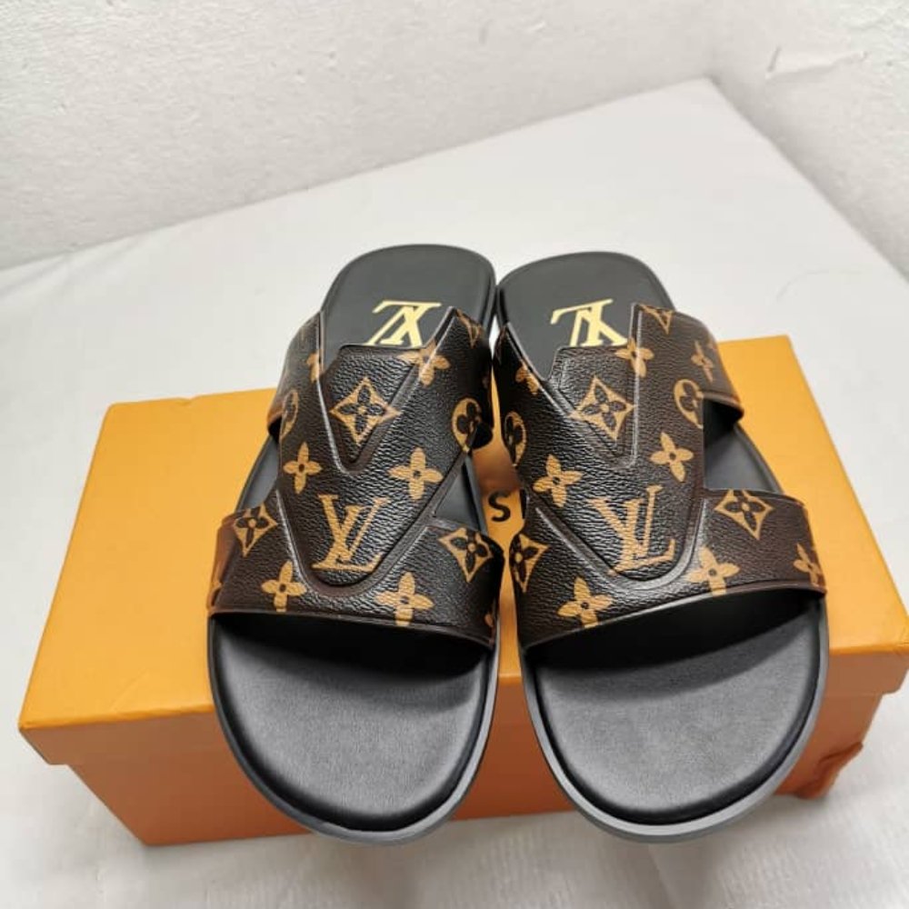 L0vis Vvtt0n Oasis Mule Monogram Ebene Brown 1Acrpr