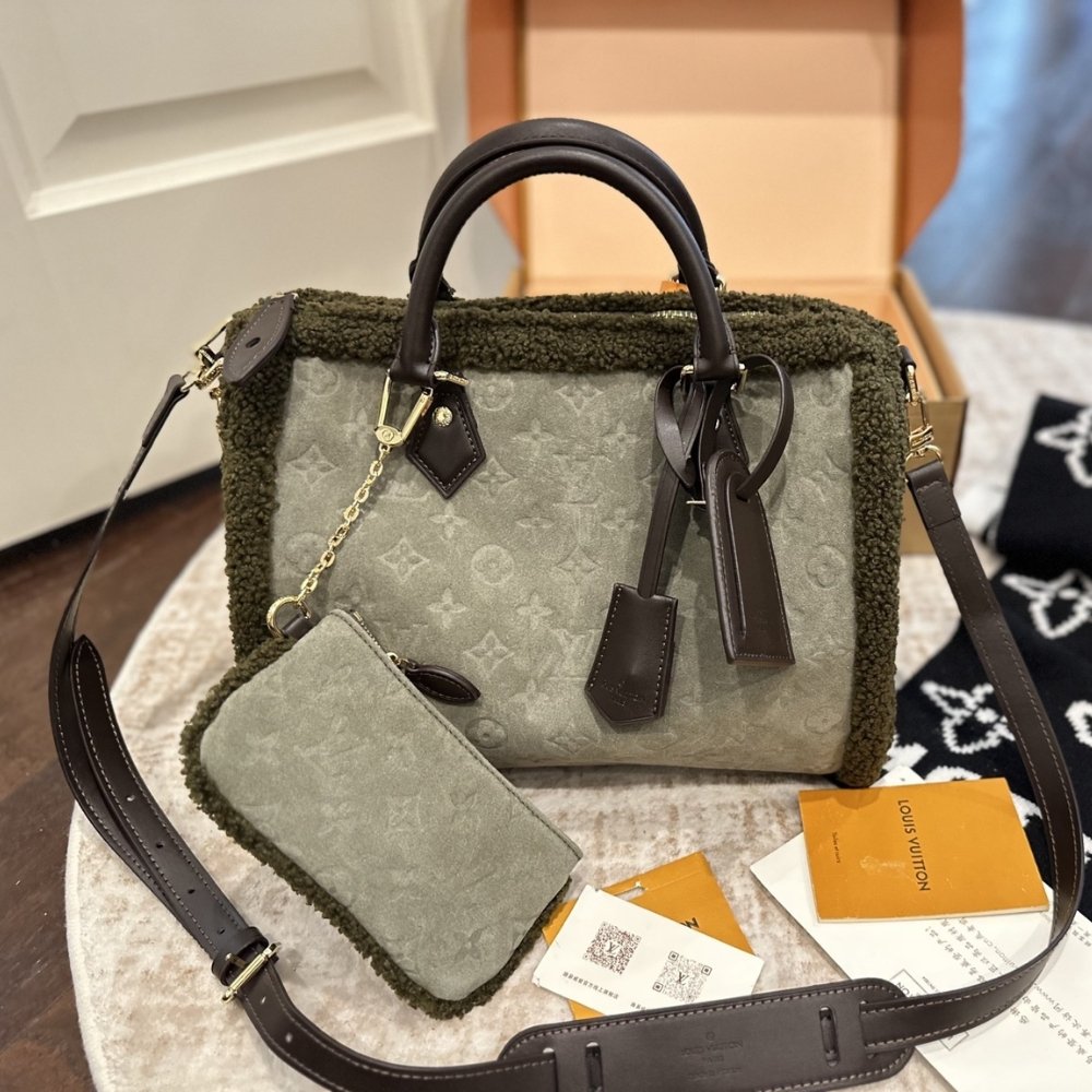 L0vis Vvtt0n Speedy P9 Bandoulière 30 Khaki 30Cm M27014