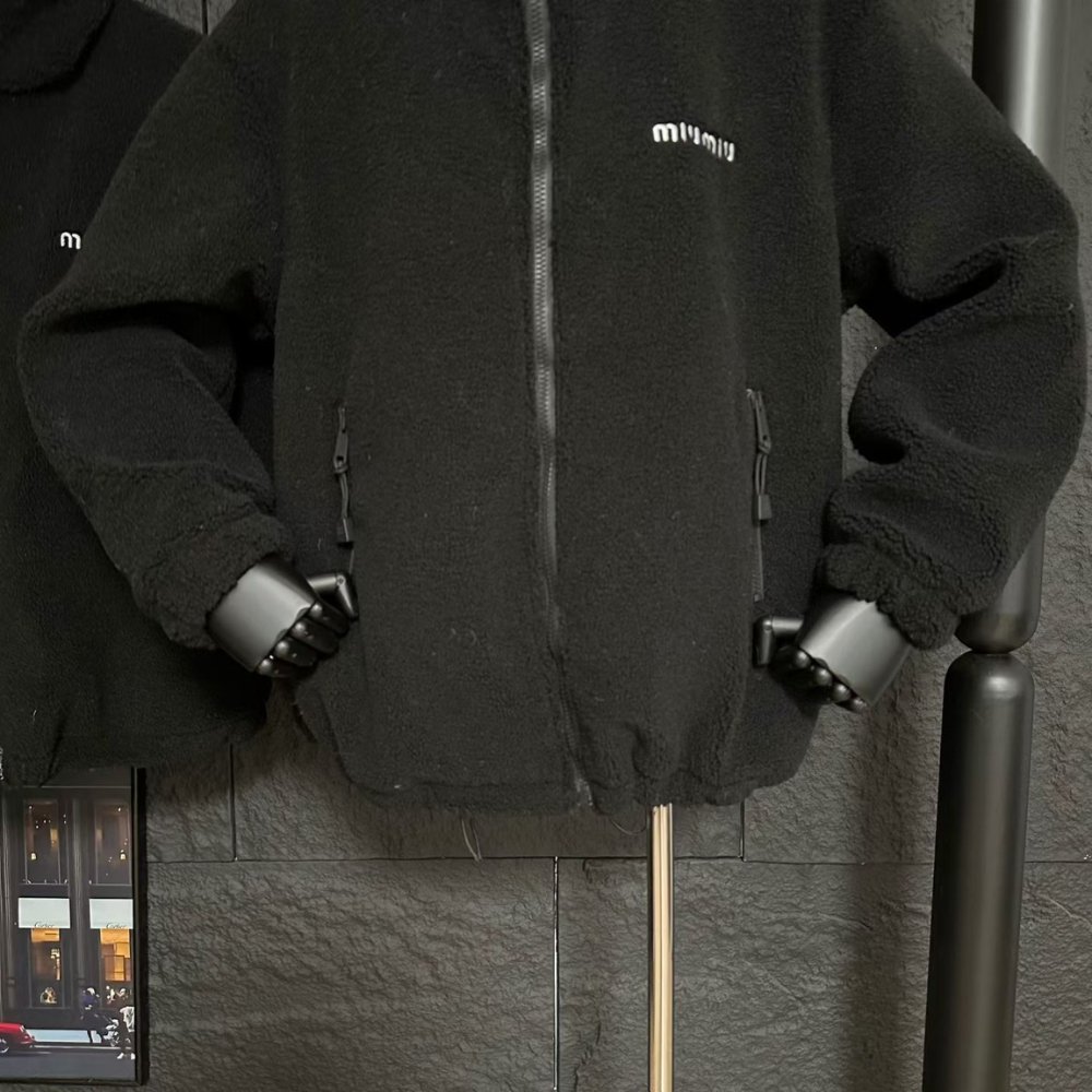 M1um1u Fleece Down Jacket Black Ml1123 17Oq F0008 S Ooo