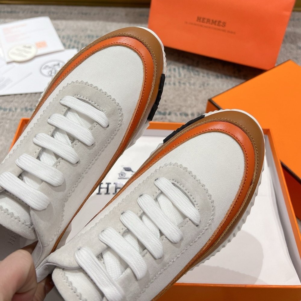 H**me5 Bouncing Sneaker White And Brown H242796Zh90400