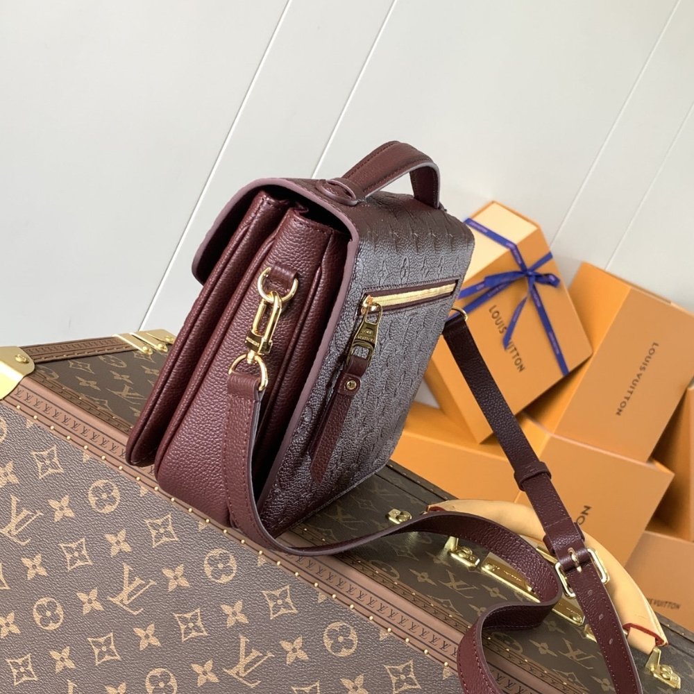 [S*per Vip 1:1] L0vis Vvtt0n Pochette Metis MM Grenat 25Cm M25939