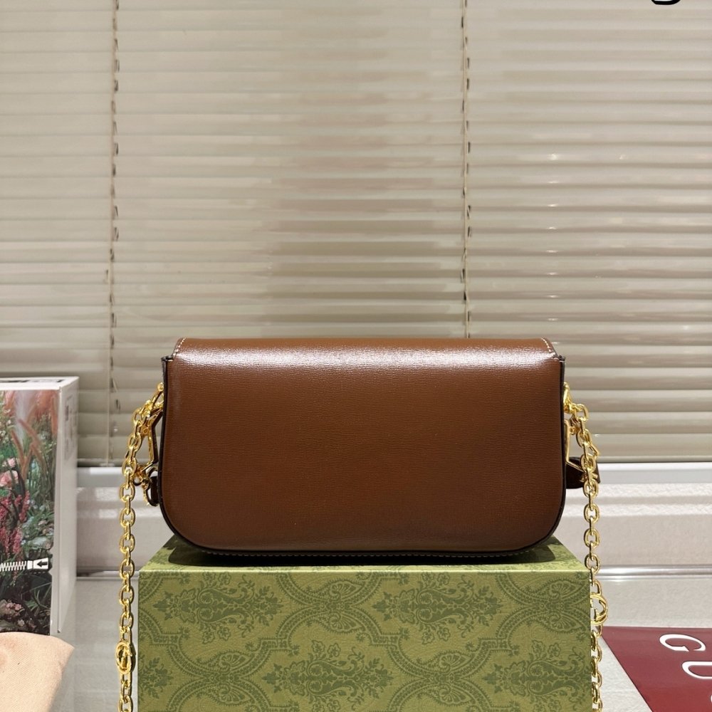 Gvc*1 Horsebit 1955 Small Shoulder Bag Brown 24Cm 735178 1Db0G 2361