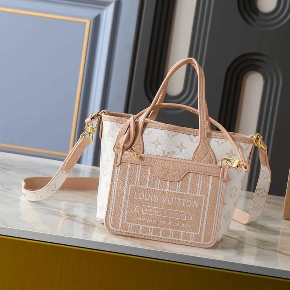 L0vis Vvtt0n Neverfull Bandoulière Inside Out BB Monogram Dune 26Cm