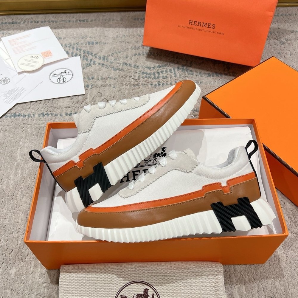 H**me5 Bouncing Sneaker White And Brown H242796Zh90400