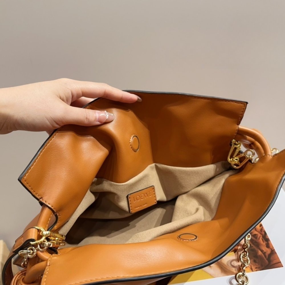 L0ew* Small Flamenco Clutch Bag Brown 29Cm A411Fcrx02 1100