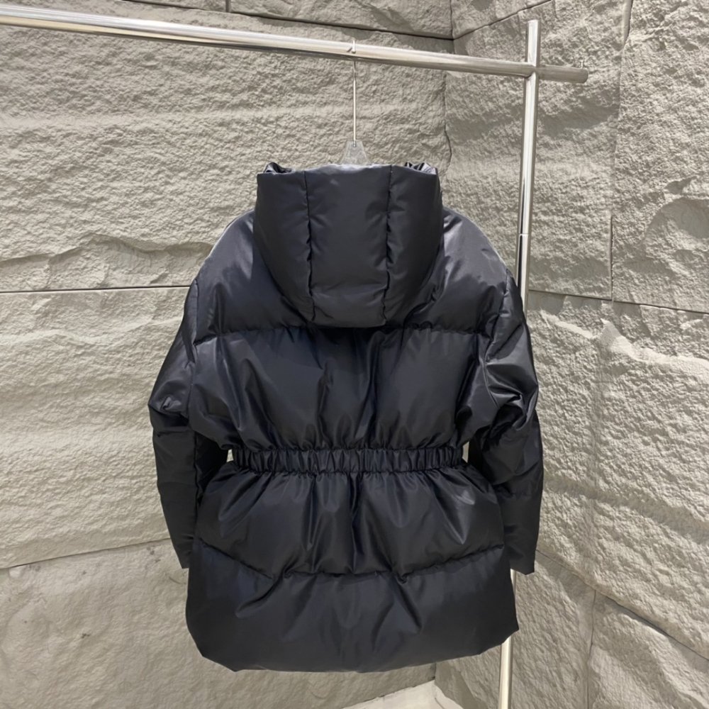 Pra*a Re Nylon Down Jacket In Black 292214 1Wq8 F0002 S Ooo