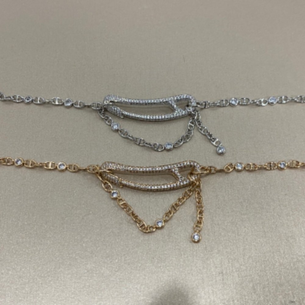 H**me5 Chaine Dancre Punk Bracelet Silver