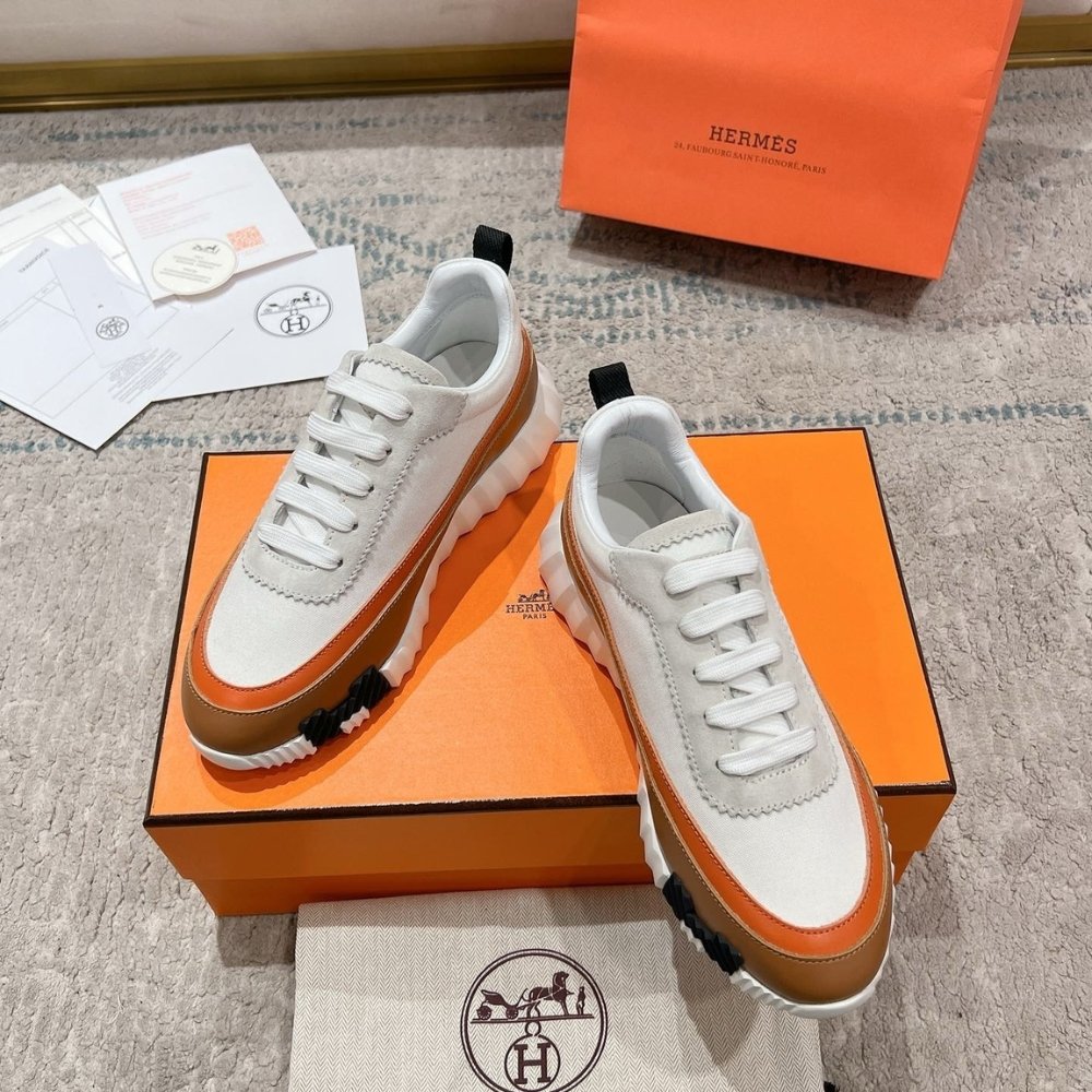 H**me5 Bouncing Sneaker White And Brown H242796Zh90400