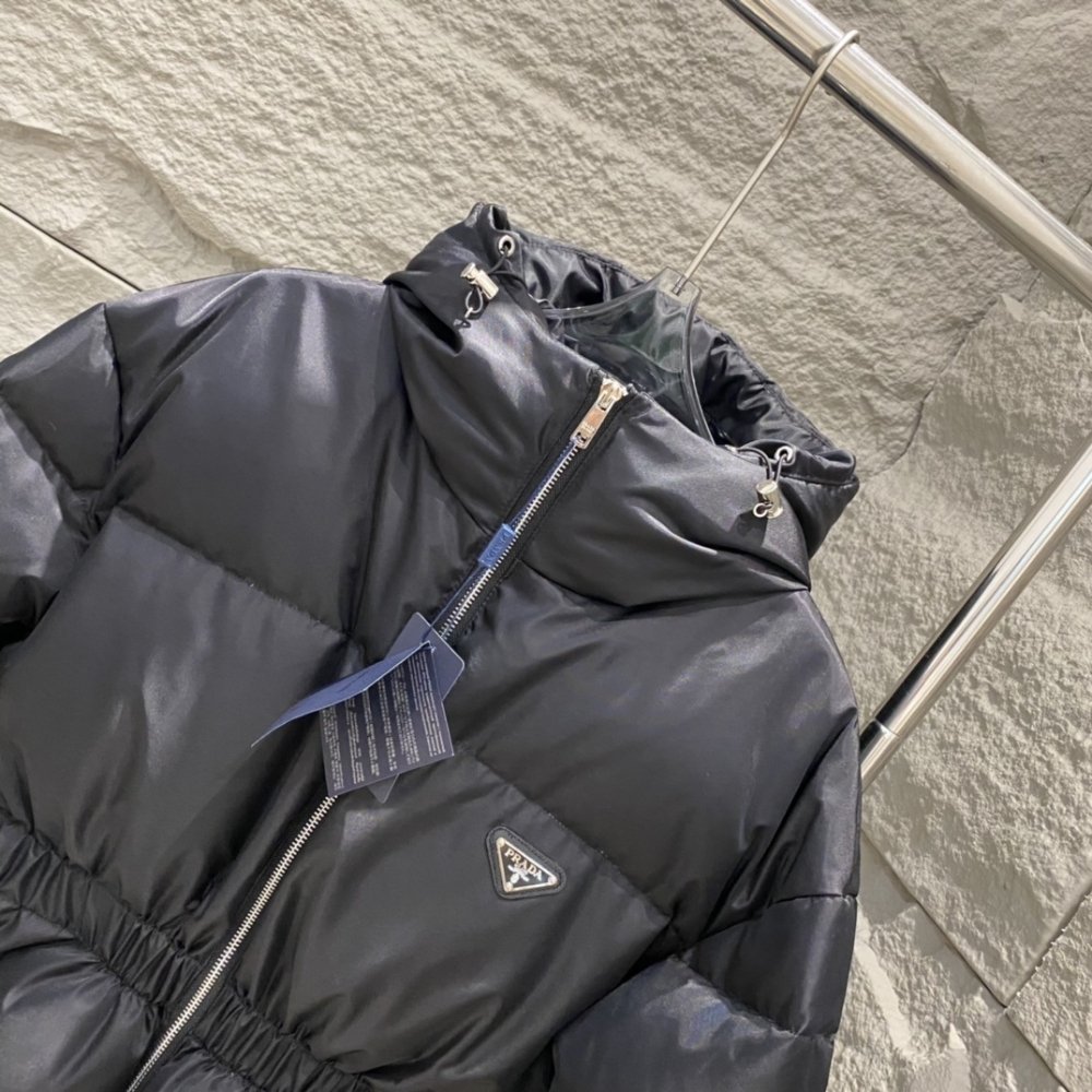 Pra*a Re Nylon Down Jacket In Black 292214 1Wq8 F0002 S Ooo