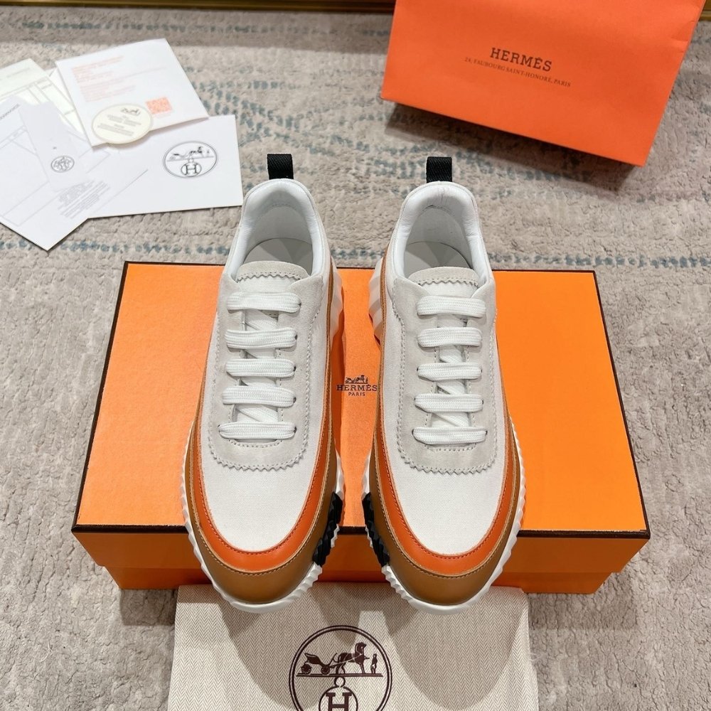 H**me5 Bouncing Sneaker White And Brown H242796Zh90400