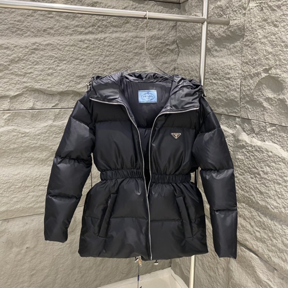 Pra*a Re Nylon Down Jacket In Black 292214 1Wq8 F0002 S Ooo
