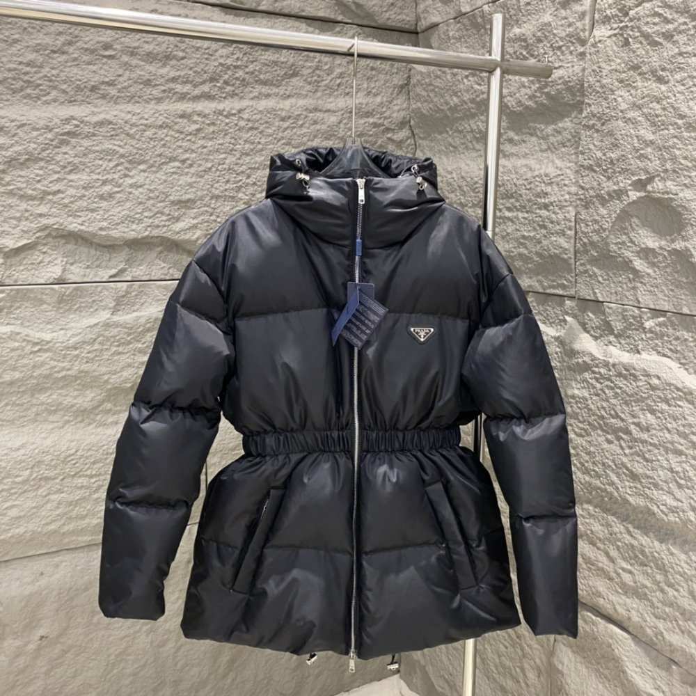 Pra*a Re Nylon Down Jacket In Black 292214 1Wq8 F0002 S Ooo