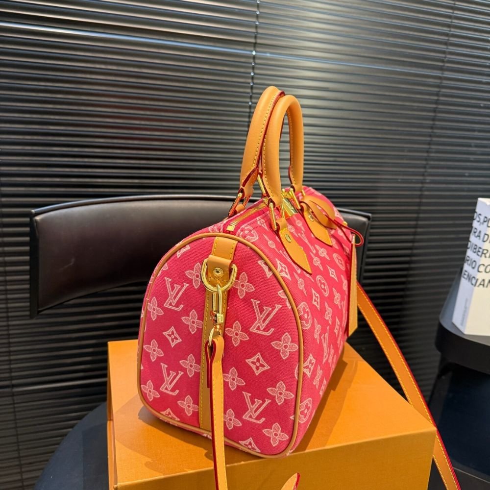 L0vis Vvtt0n Speedy Bandouliére 25 Monogram Origine Rose Ribbon Pink 25Cm M27528