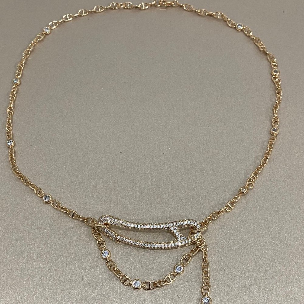 H**me5 Chaine Dancre Punk Necklace Gold H217232B 00St