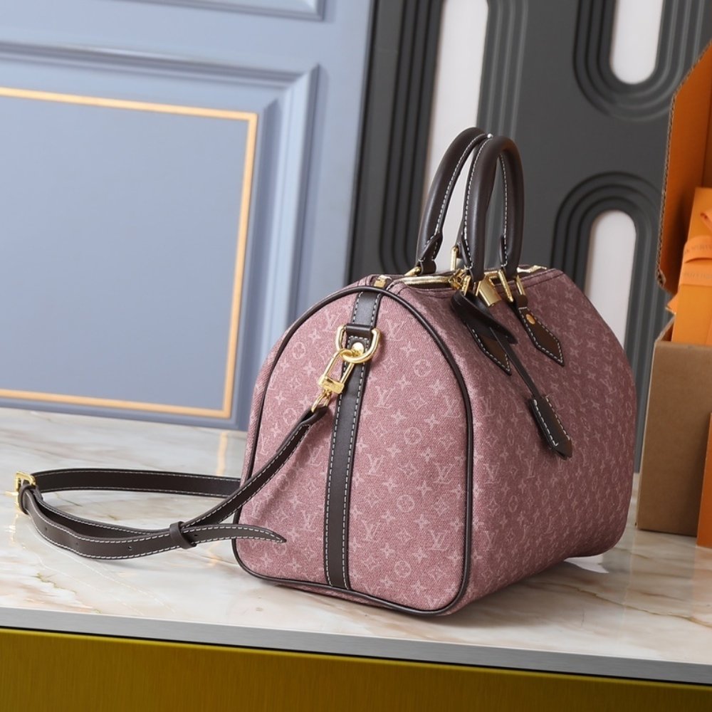 L0vis Vvtt0n Sepia Idylle Monogram Speedy Bandouliere 30 Bag Dark Pink 30Cm