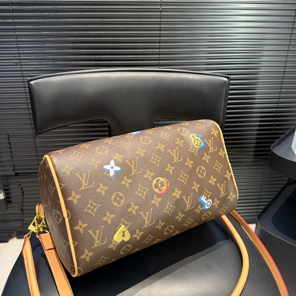 L0vis Vvtt0n Speedy Bandoulière 30 In Monogram Canvas Brown 30Cm