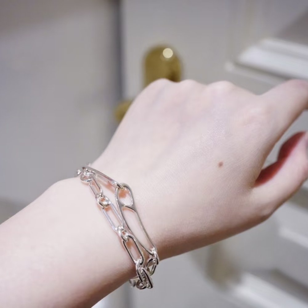 H**me5 Chaine Dancre Punk Bracelet Silver H122400B 00Sh