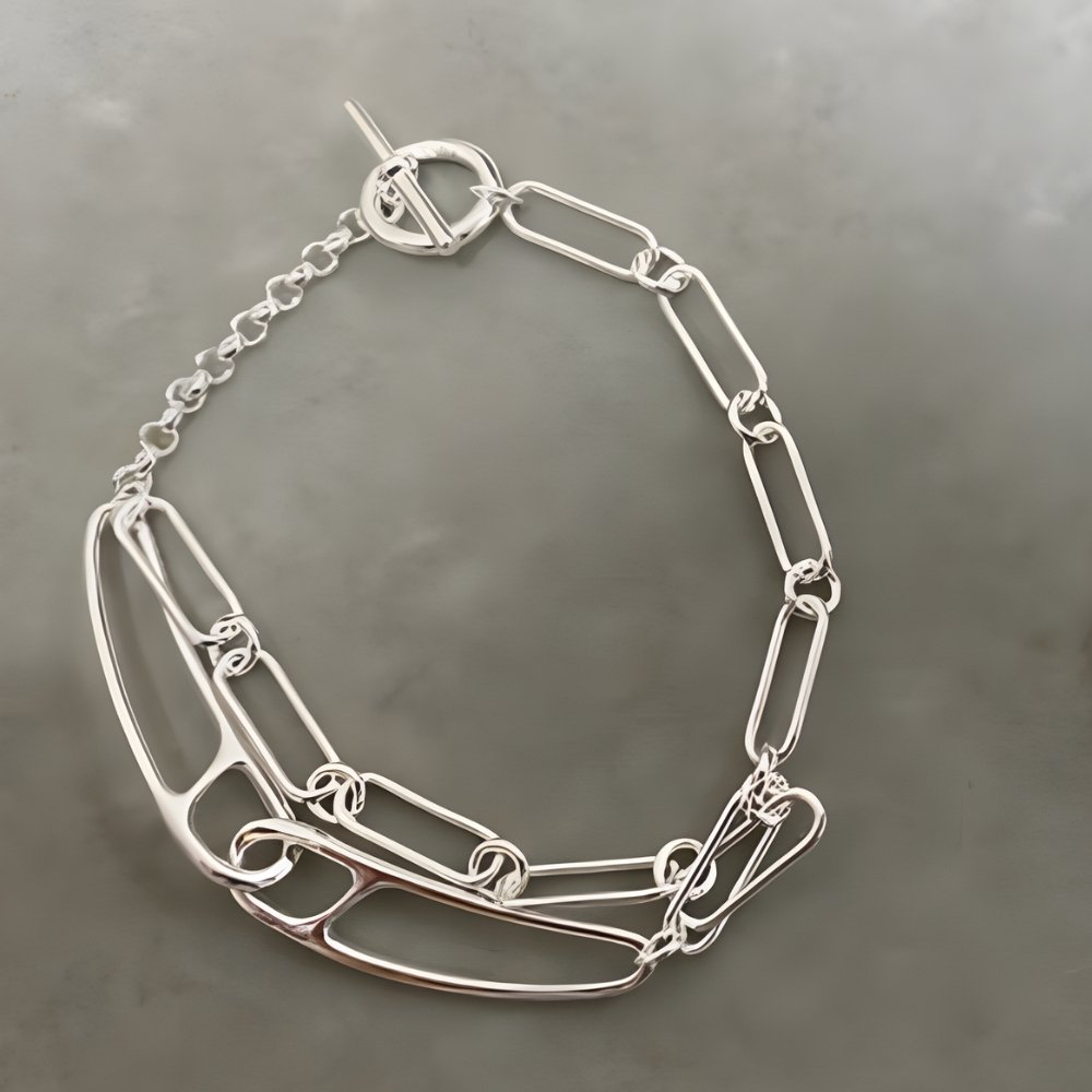 H**me5 Chaine Dancre Punk Bracelet Silver H122400B 00Sh
