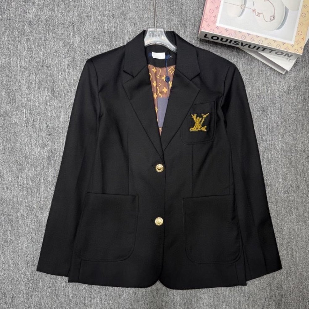 L0vis Vvtt0n Nautical Preppy Blazer Black 1Ahgoh