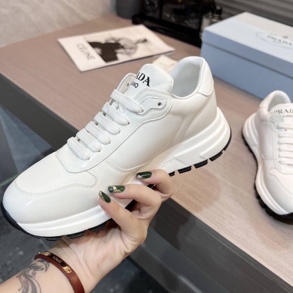 Pra*a Re Nylon Sneaker White 1E804M 3Lfv F0964