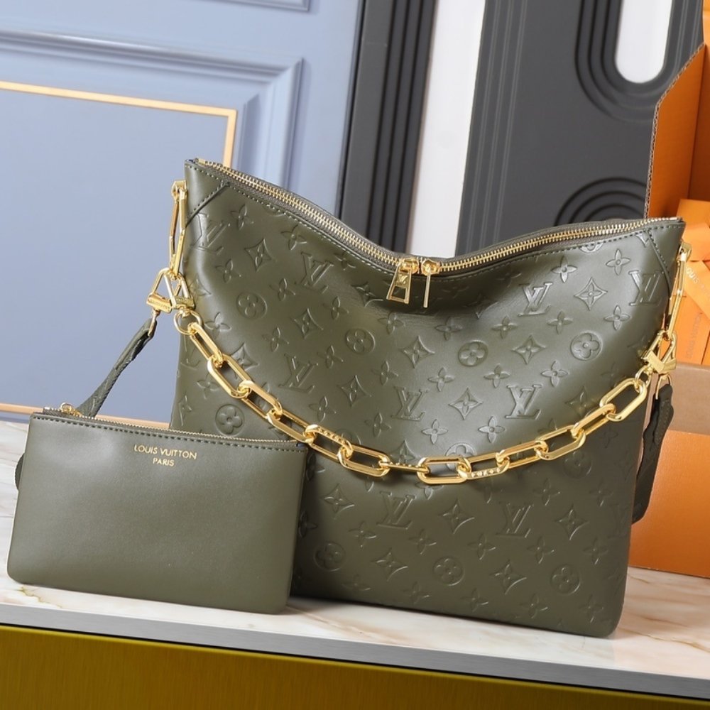 L0vis Vvtt0n Coussin Hobo MM Dark Khaki 38Cm M15228