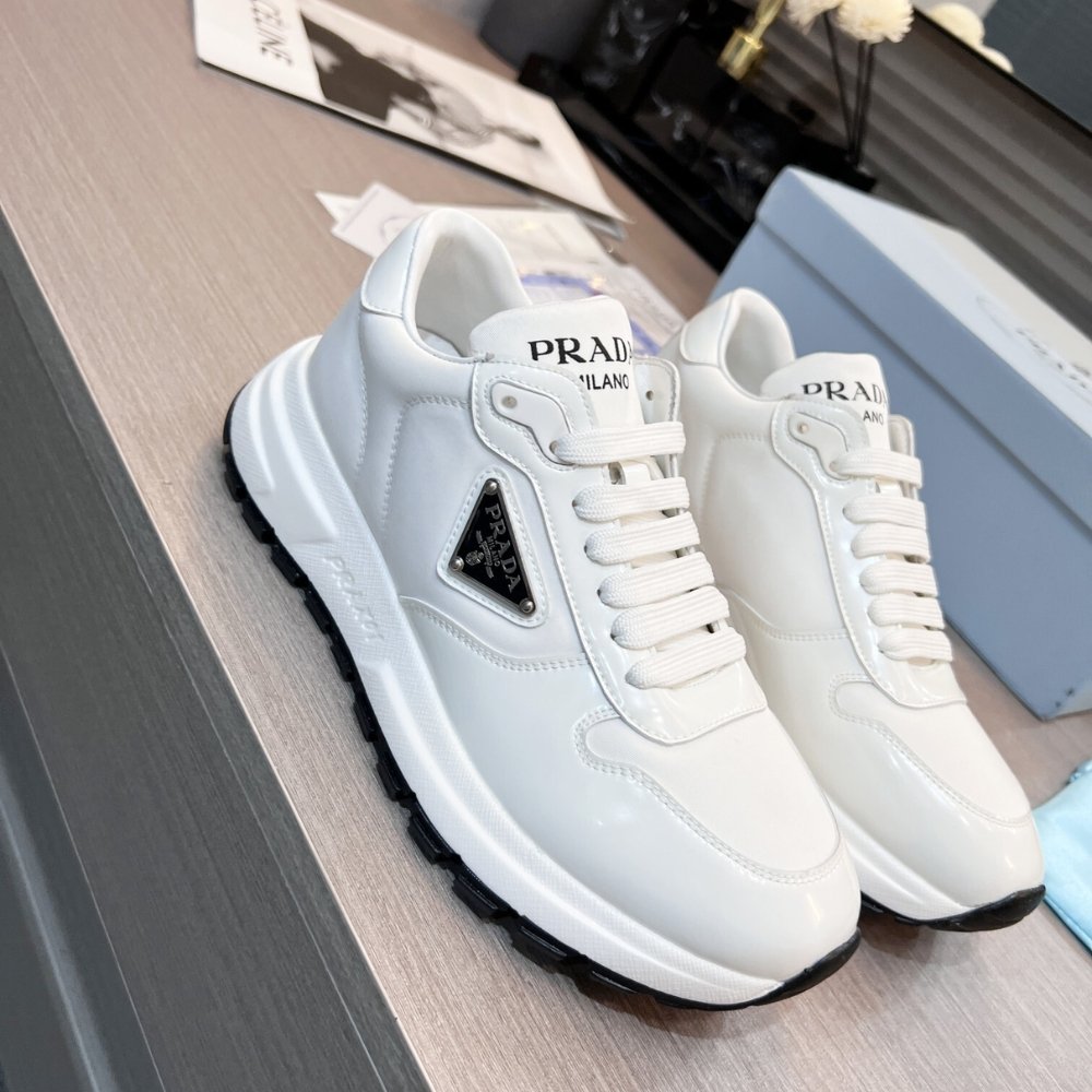 Pra*a Re Nylon Sneaker White 1E804M 3Lfv F0964