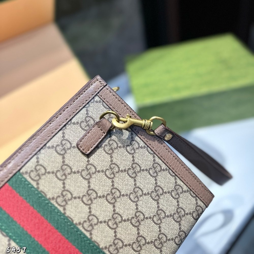 Gvc*1 Ophidia Pouch Beige Gg Svp*me Canvas 26Cm 625549 96Iwg 8745
