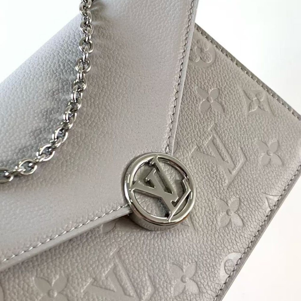 [S*per Vip 1:1] L0vis Vvtt0n Wallet On Chain Rosy Brume Gray 19Cm M13570