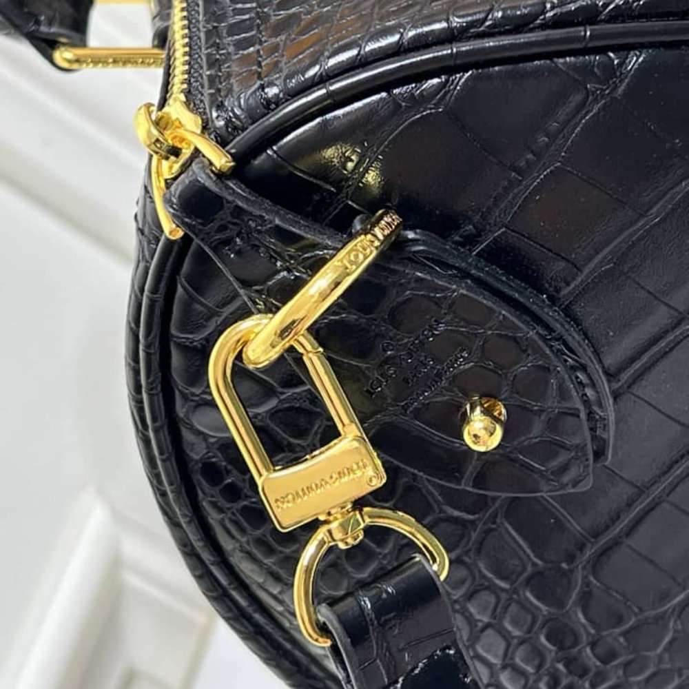 L0vis Vvtt0n Speedy Satchel Bag Black 25Cm