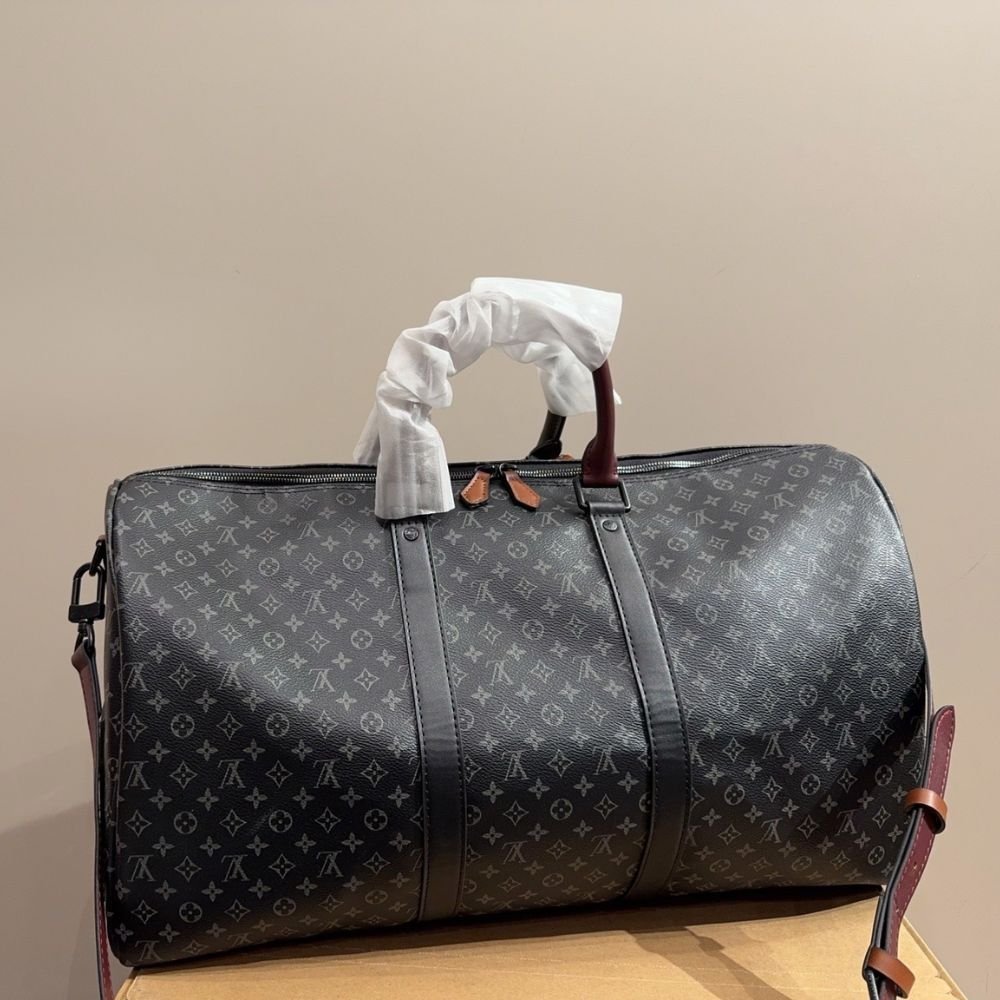 L0vis Vvtt0n Keepall Bandoulière 50 Monogram Canvas Black 50Cm