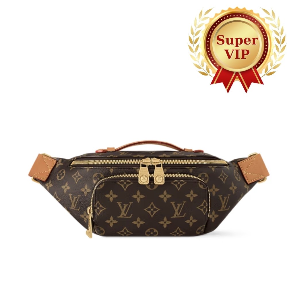 [S*per Vip 1:1] L0vis Vvtt0n Rush Fanny Pack Brown 30Cm M14019