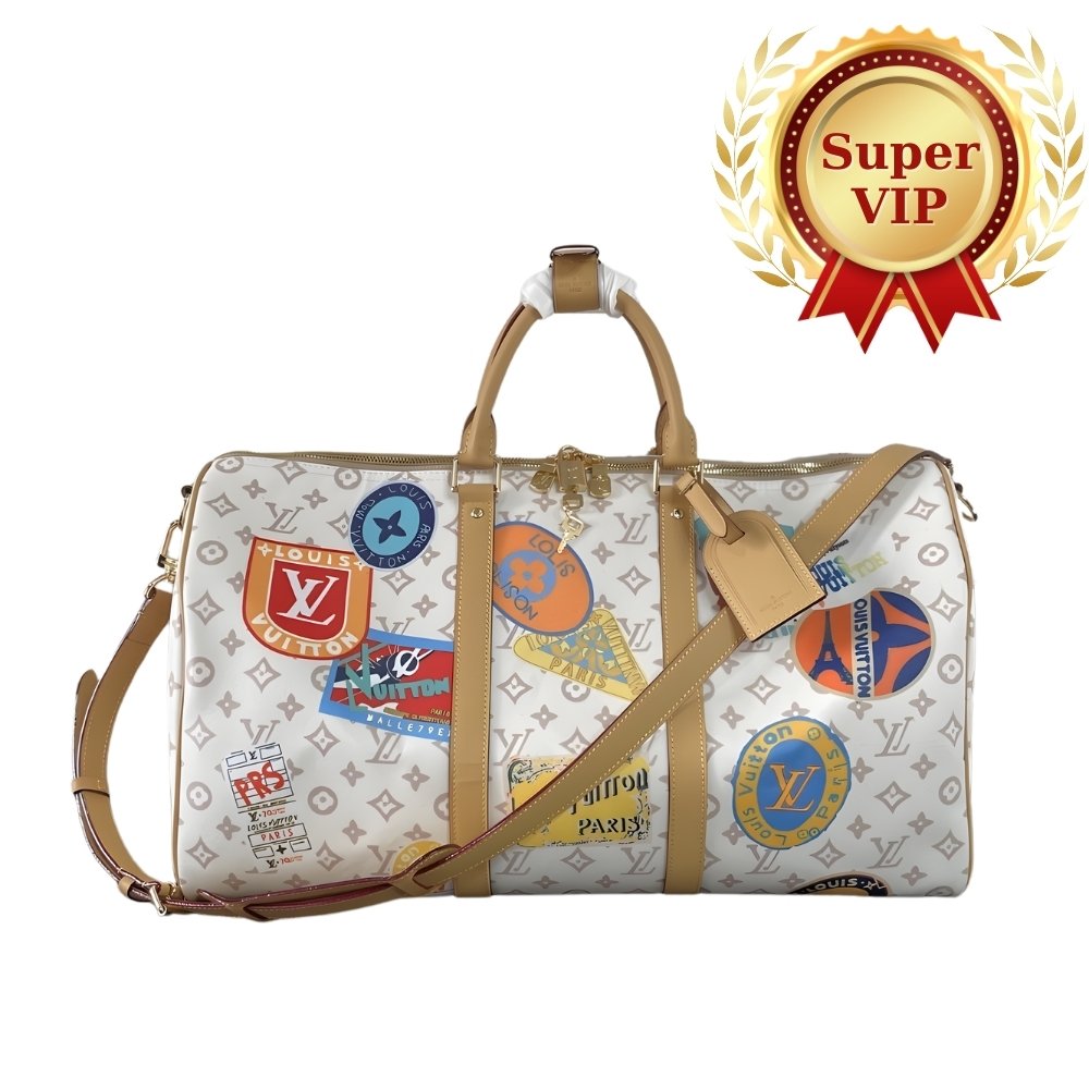 [S*per Vip 1:1] L0vis Vvtt0n Keepall Bandoulière 45 Bag Monogram Dune Coated Canvas 45Cm M14736