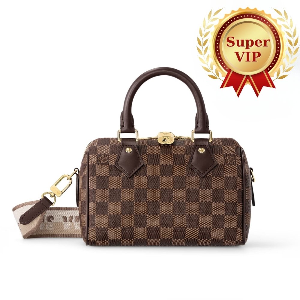 [S*per Vip 1:1] L0vis Vvtt0n Speedy Bandoulière 20 Bag Damier Ebene Coated Canvas Brown 20Cm N40489
