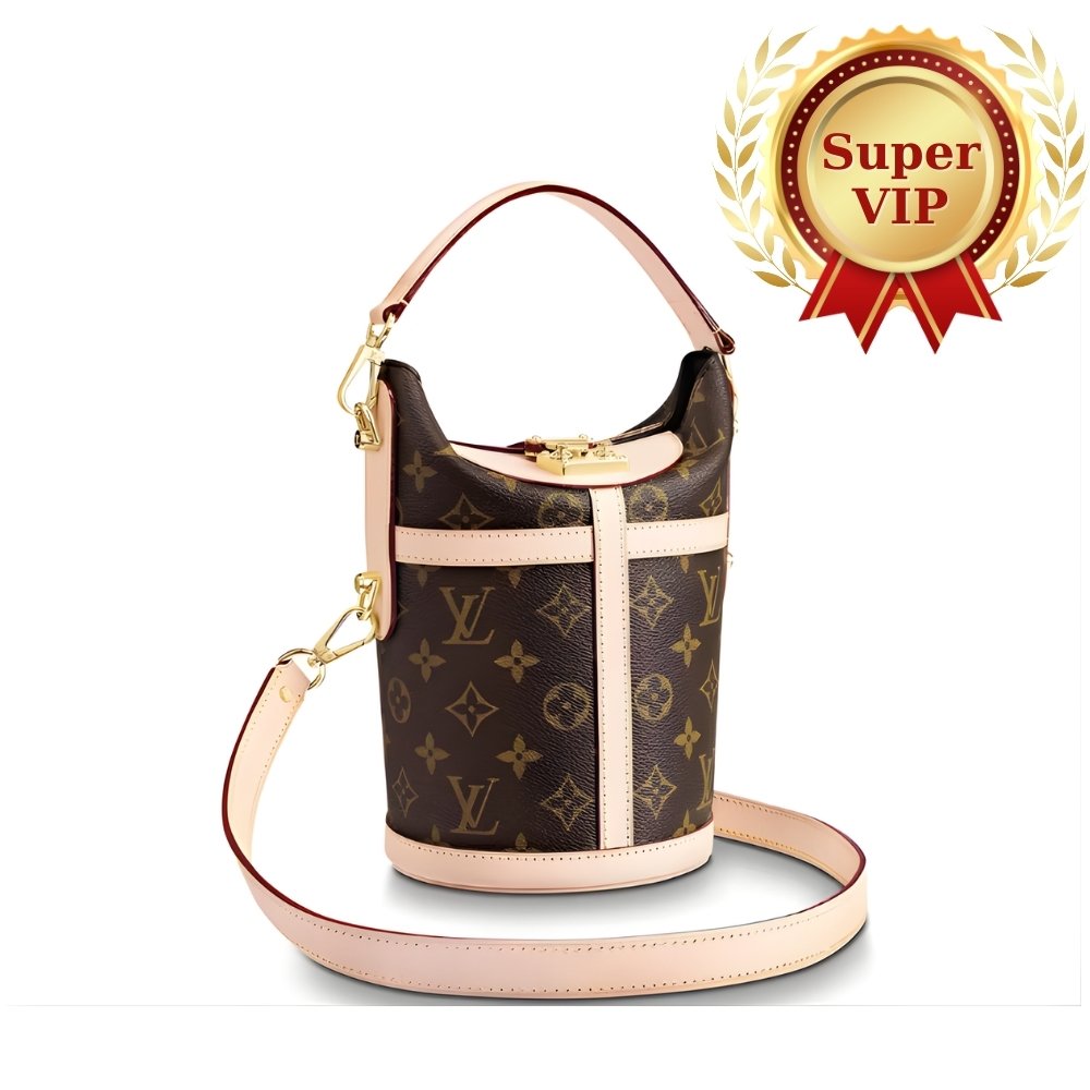[S*per Vip 1:1] L0vis Vvtt0n Duffle Monogram Coated Canvas Beige 22Cm M43587