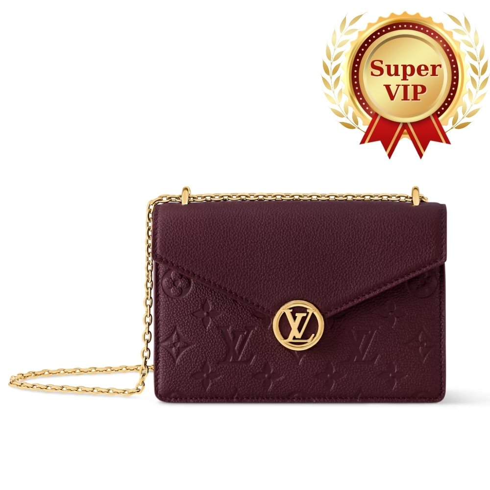 [S*per Vip 1:1] L0vis Vvtt0n Wallet On Chain Rosy Grenat Red 19Cm M25814