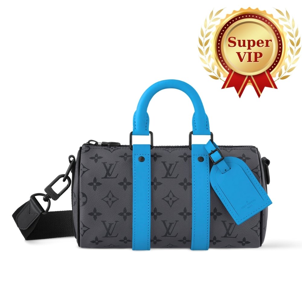 [S*per Vip 1:1] L0vis Vvtt0n Keepall Bandoulière 25 Monogram Eclipse Reverse Turquoise 25Cm M11645