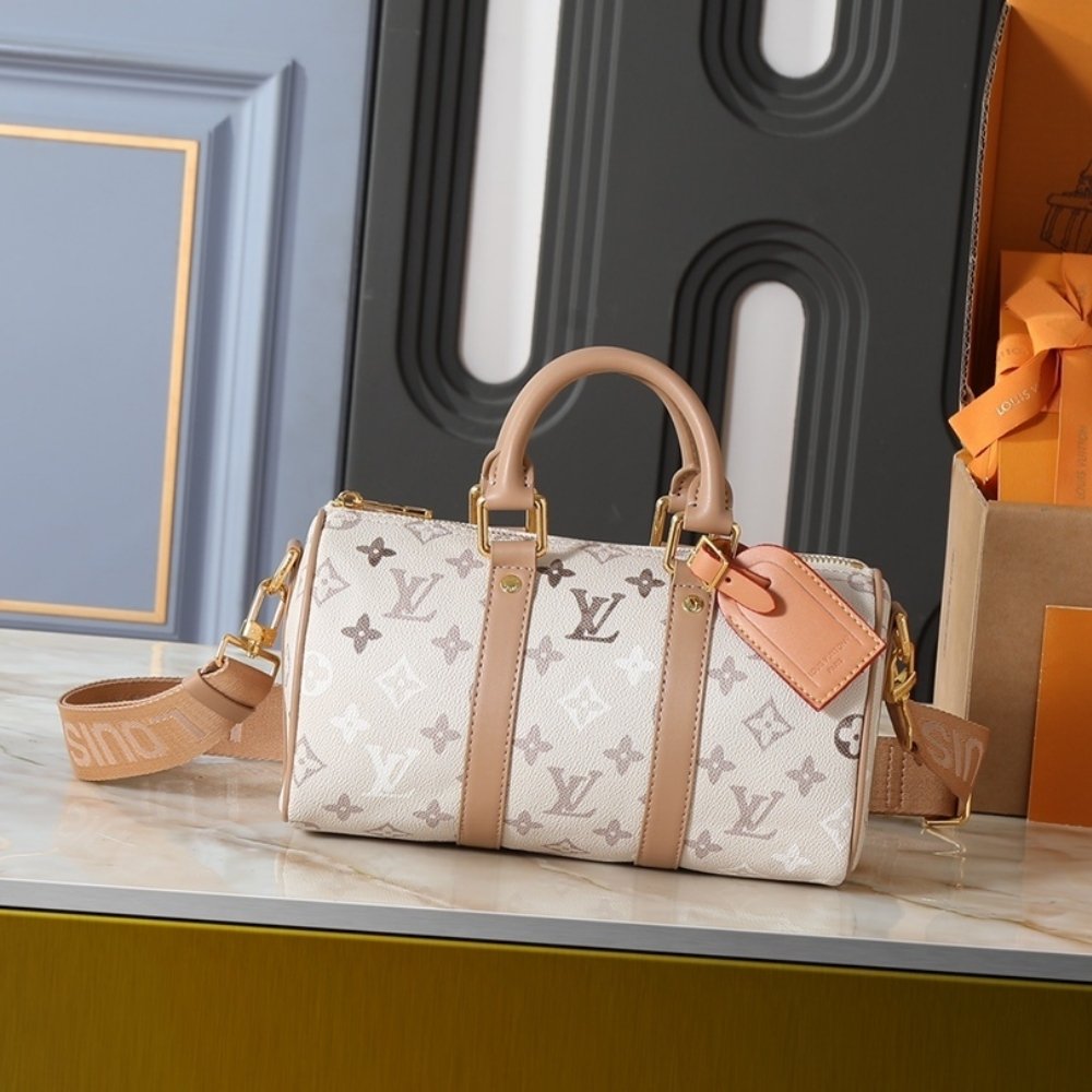 L0vis Vvtt0n Keepall Bandoulière 25 Monogram Beige 25Cm