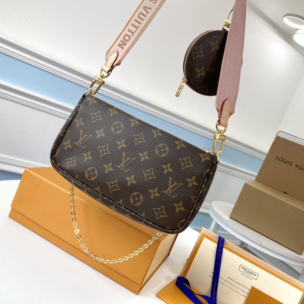 L0vis Vvtt0n Multi Pochette Accessoires Rose Clair 24Cm M44840