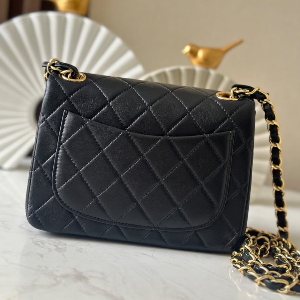 [S*per Vip 1:1] Ch**el Mini Classic Handbag Black 17Cm A35200 Y04059 94305