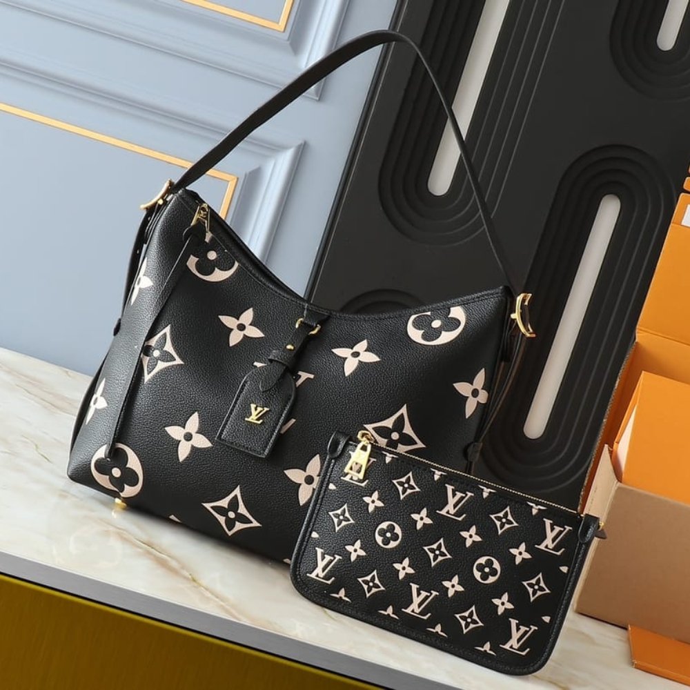 L0vis Vvtt0n Carryall PM Bicolor Monogram Empreinte Black Beige 29Cm