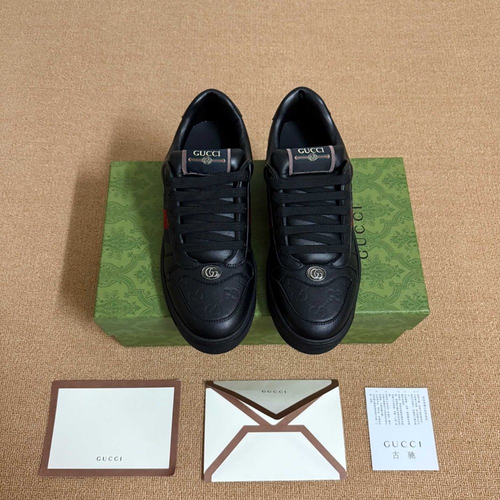Gvc*1 Men Screener Sneaker Black Leather 798785 AADU0 1074